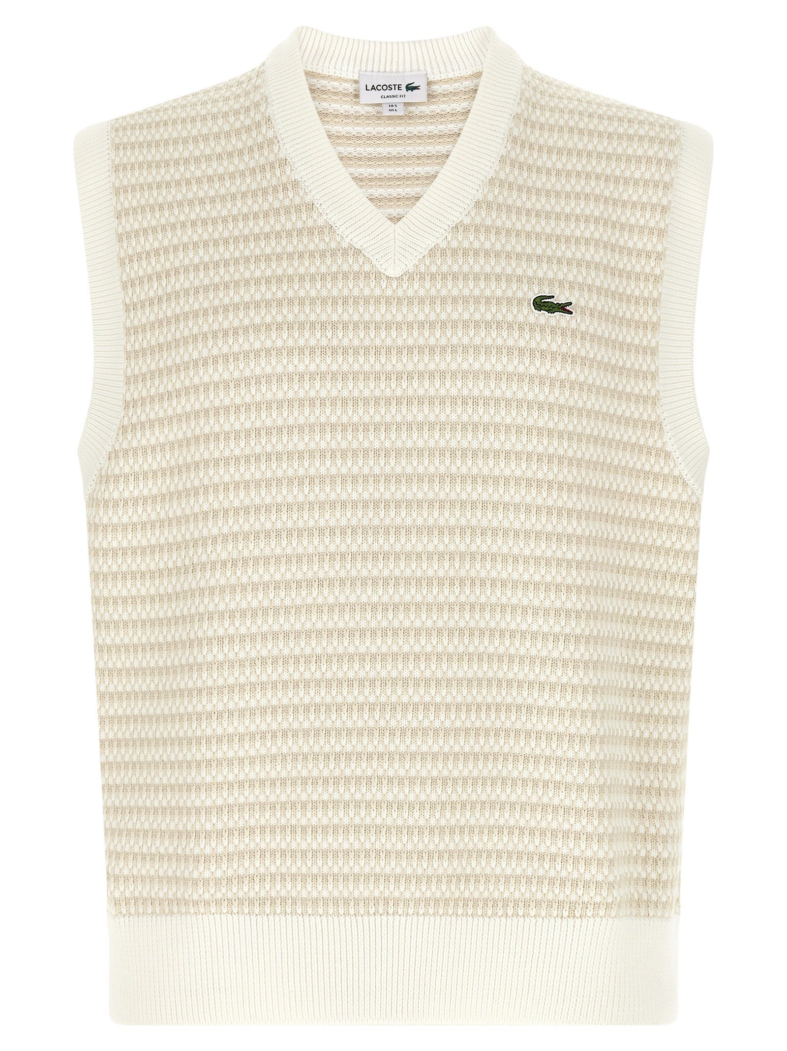Lacoste Knit Vest Beige