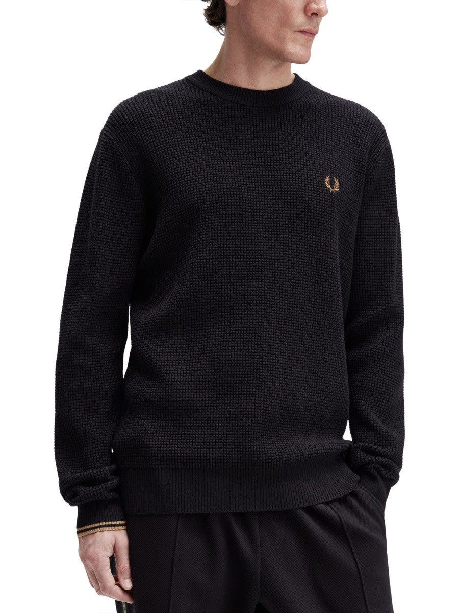 Fred Perry Men's Knit Black, view 2