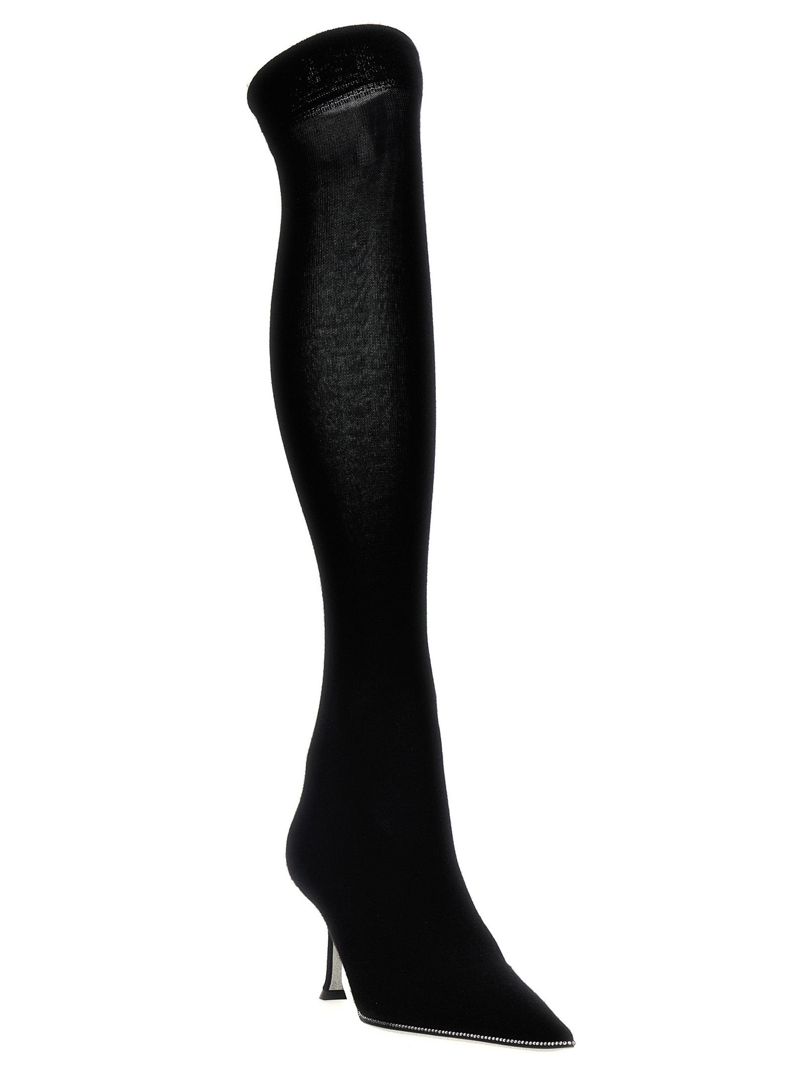 Rene Caovilla Knitted Boots Black
