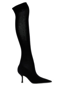 Rene Caovilla Knitted Boots Black