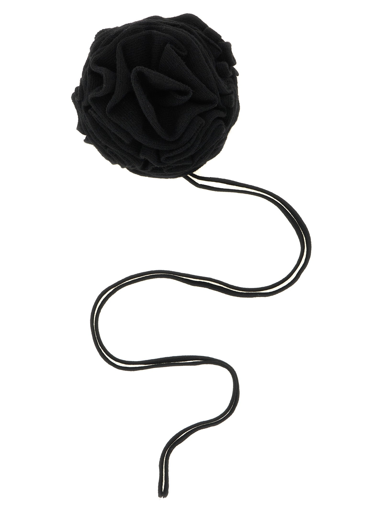 Nude Lucy Knitted Brooch Black