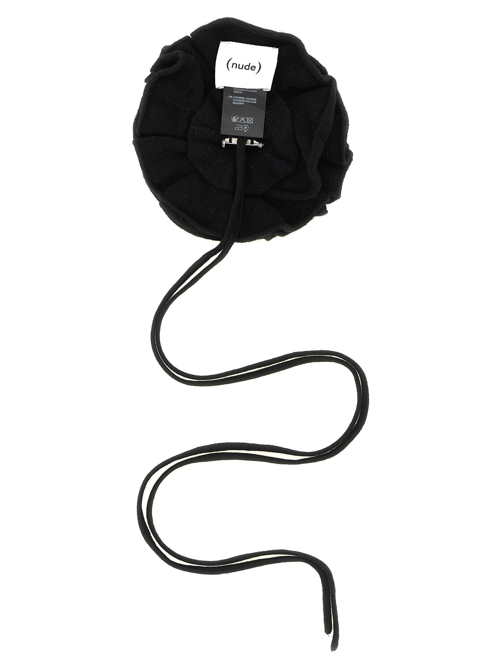 Nude Lucy Knitted Brooch Black
