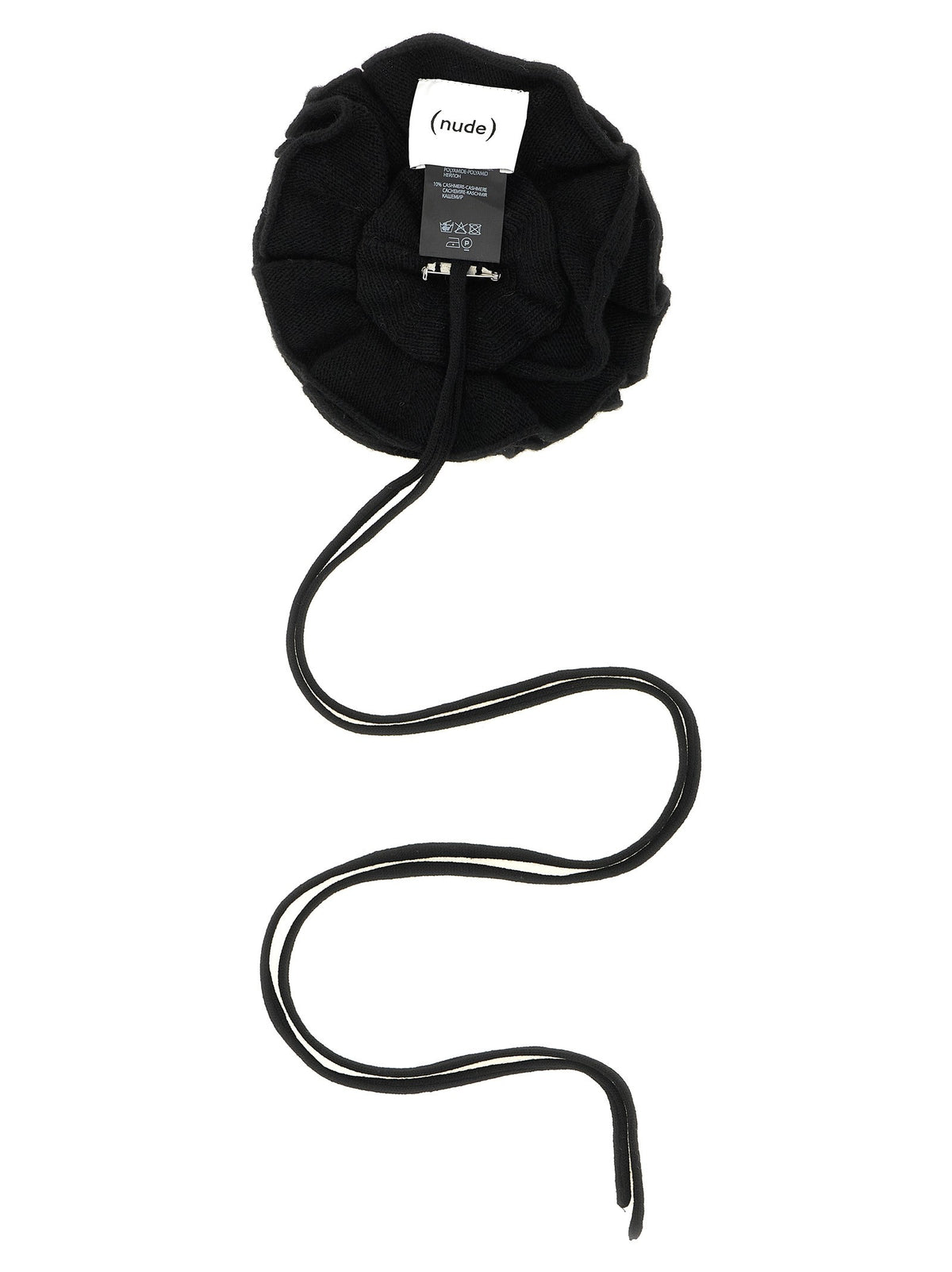 Nude Lucy Knitted Brooch Black, view 2