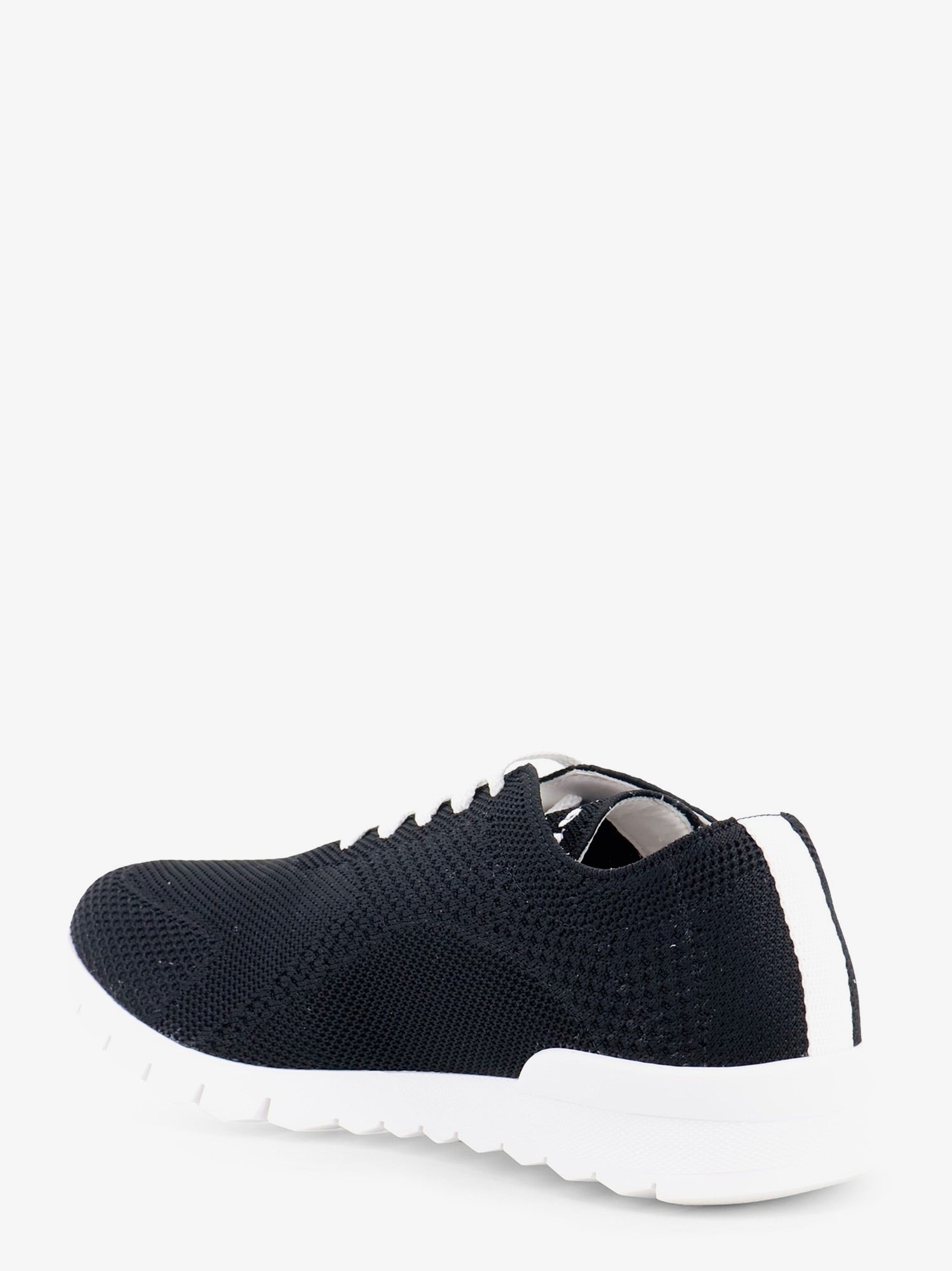 Kiton Men's Knitted Fabric Sneakers Black