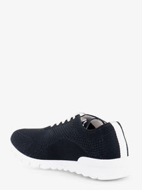 Kiton Men's Knitted Fabric Sneakers Black
