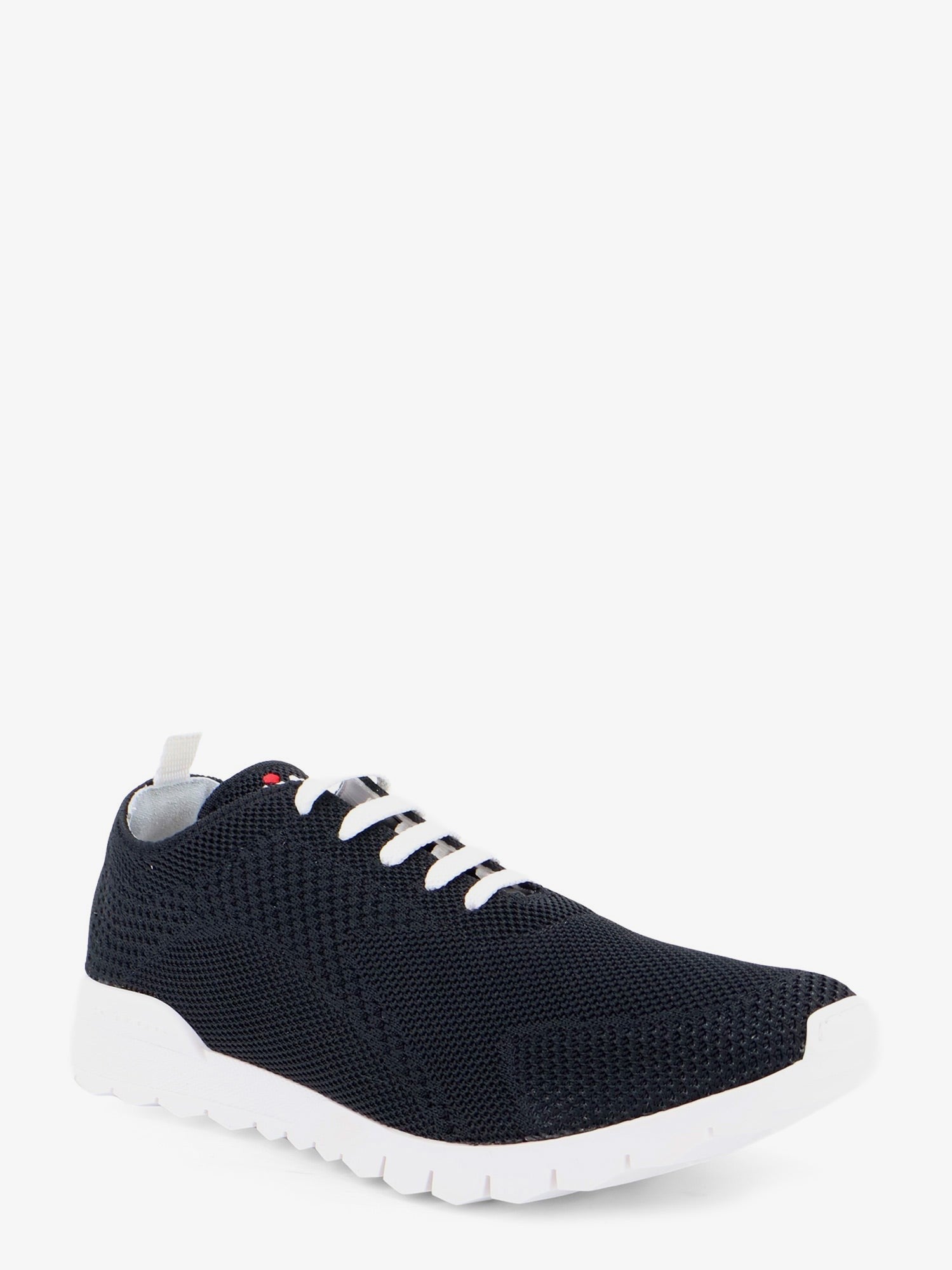 Kiton Men's Knitted Fabric Sneakers Black