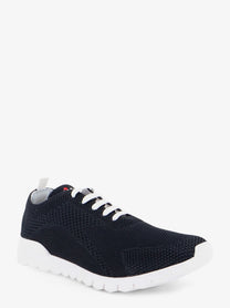 Kiton Men's Knitted Fabric Sneakers Black