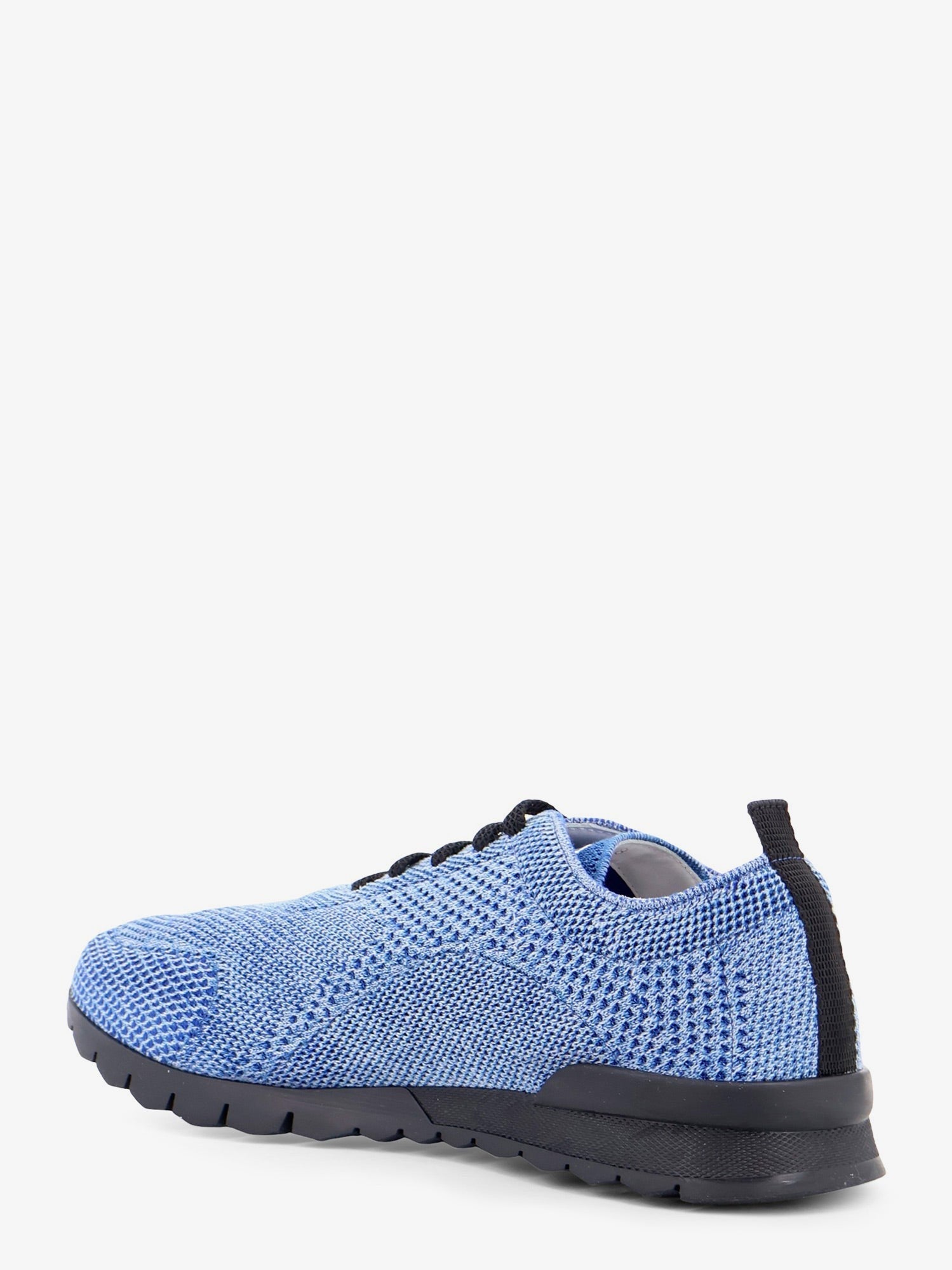 Kiton Men's Knitted Fabric Sneakers Blue