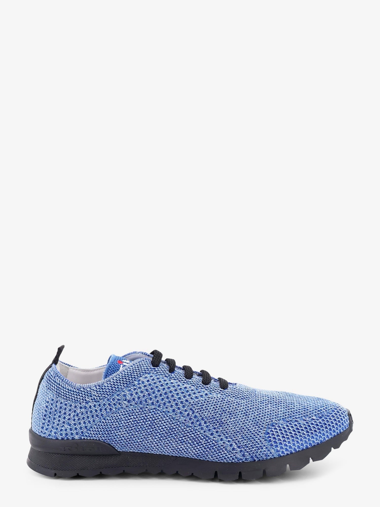 Kiton Men's Knitted Fabric Sneakers Blue