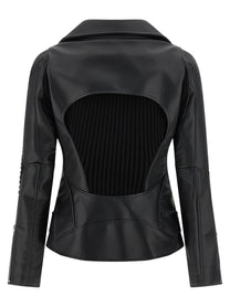 Junya Watanabe Knitted Insert Jacket Black