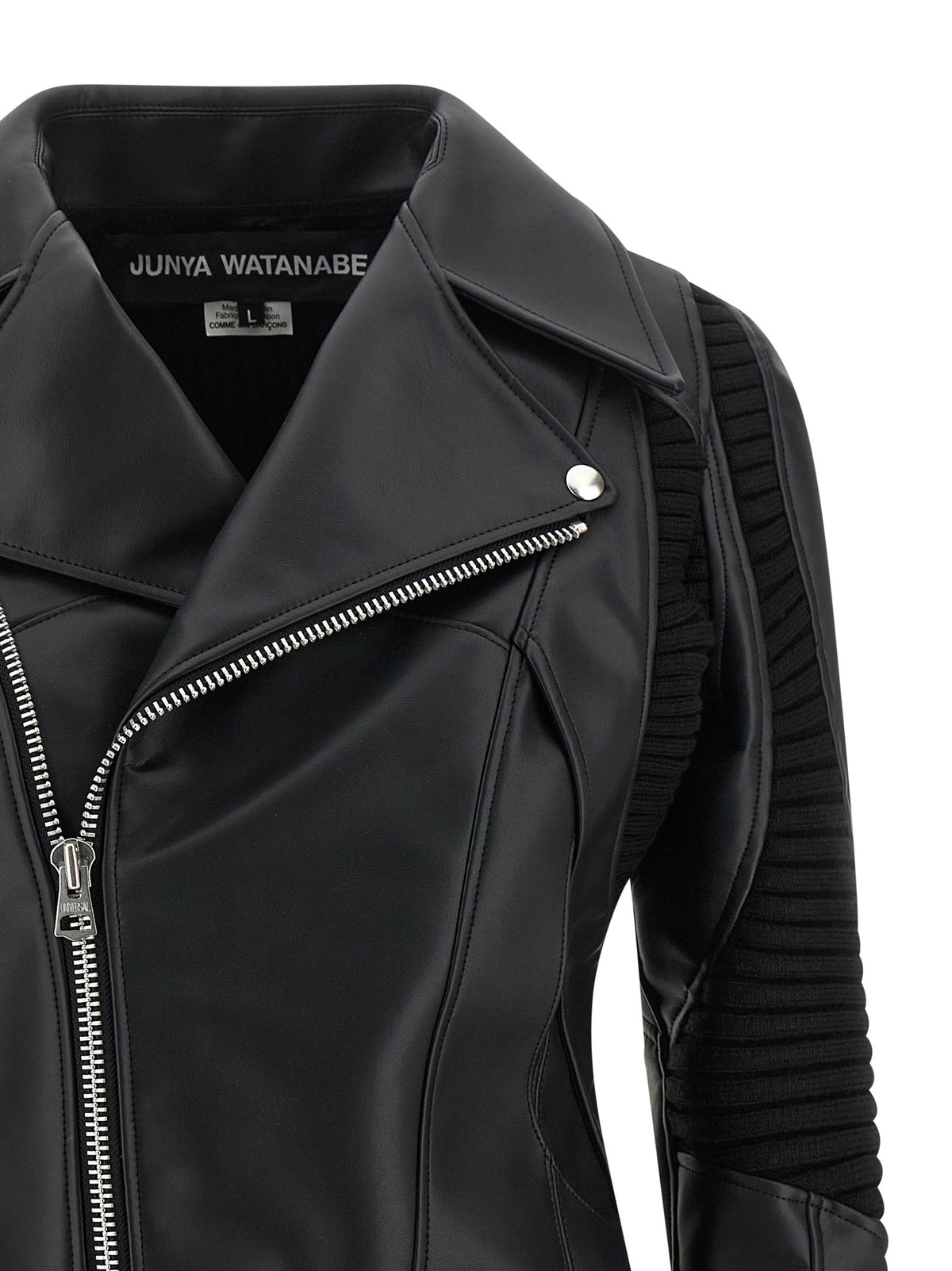 Junya Watanabe Knitted Insert Jacket Black