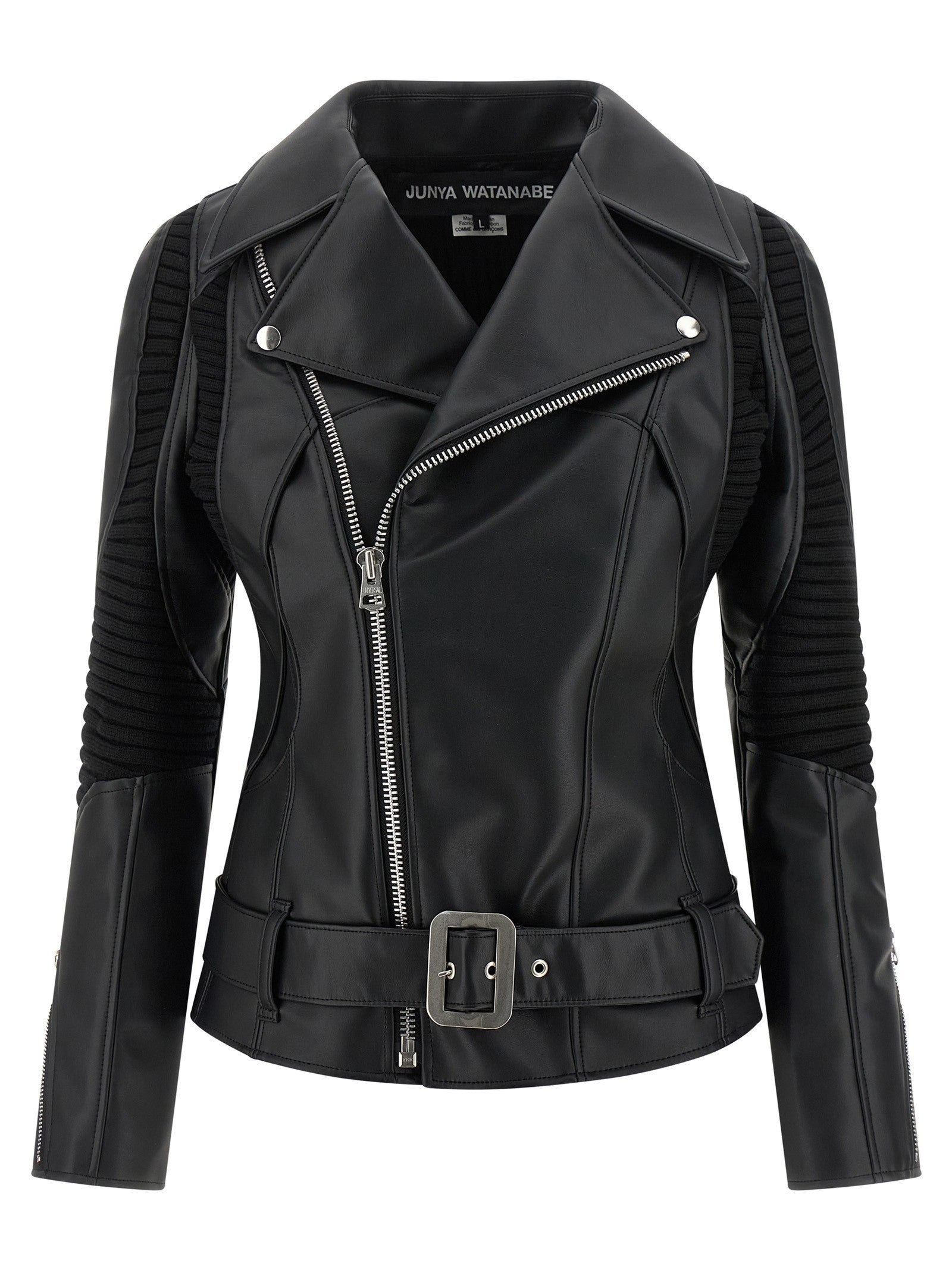 Junya Watanabe Knitted Insert Jacket Black