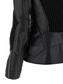 Junya Watanabe Knitted Insert Jacket Black