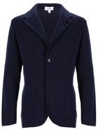 Lardini Men's Knitted Jacket Blue