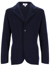 Lardini Men's Knitted Jacket Blue