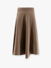 Nude Women's Knitted Long Skirt Beige