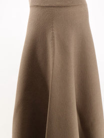 Nude Women's Knitted Long Skirt Beige