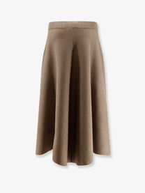 Nude Women's Knitted Long Skirt Beige