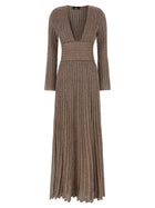 Missoni Knitted Metallic Dress Gold