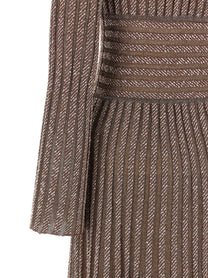 Missoni Knitted Metallic Dress Gold