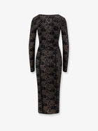 Elisabetta Franchi Women's Knitted Midi Dress Black, view 2