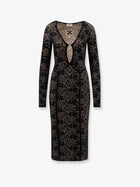 Elisabetta Franchi Women's Knitted Midi Dress Black