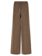 Agnona Knitted Pants Brown