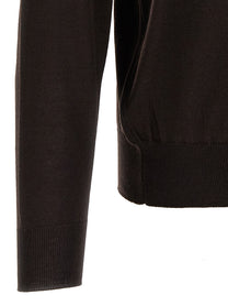 Larmeri Studio Knitted Polo Shirt Brown