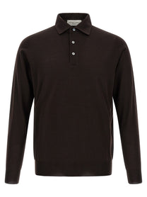 Larmeri Studio Knitted Polo Shirt Brown