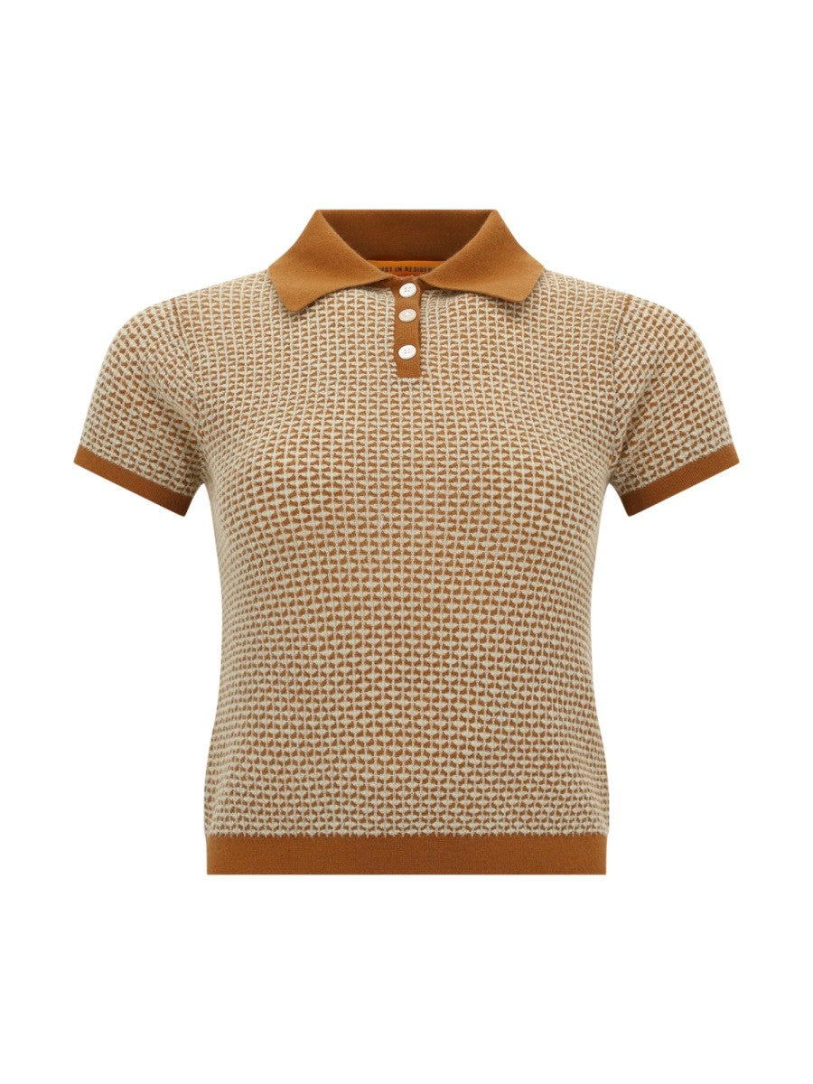 Guest In Residence Women's Knitted Polo Beige