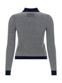 Guest In Residence Women's Knitted Polo Blue