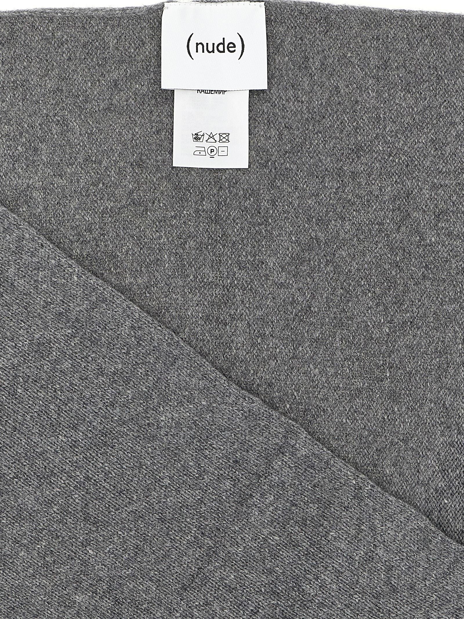 Nude Lucy Knitted Scarf Grey