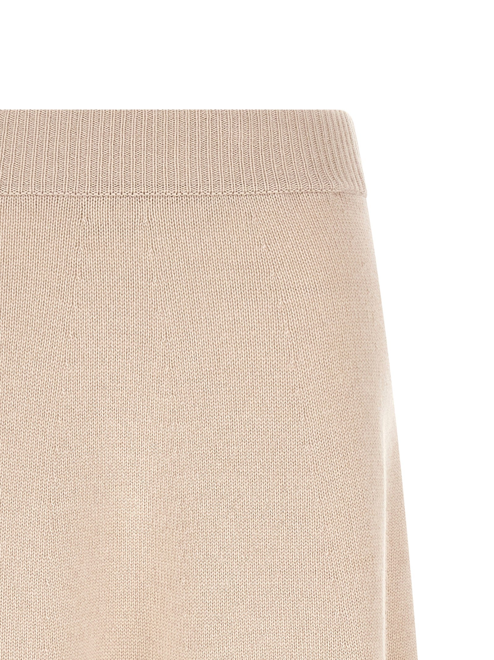 Agnona Knitted Skirt Beige