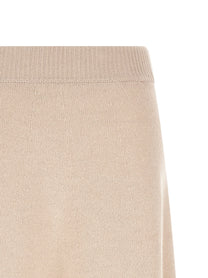 Agnona Knitted Skirt Beige