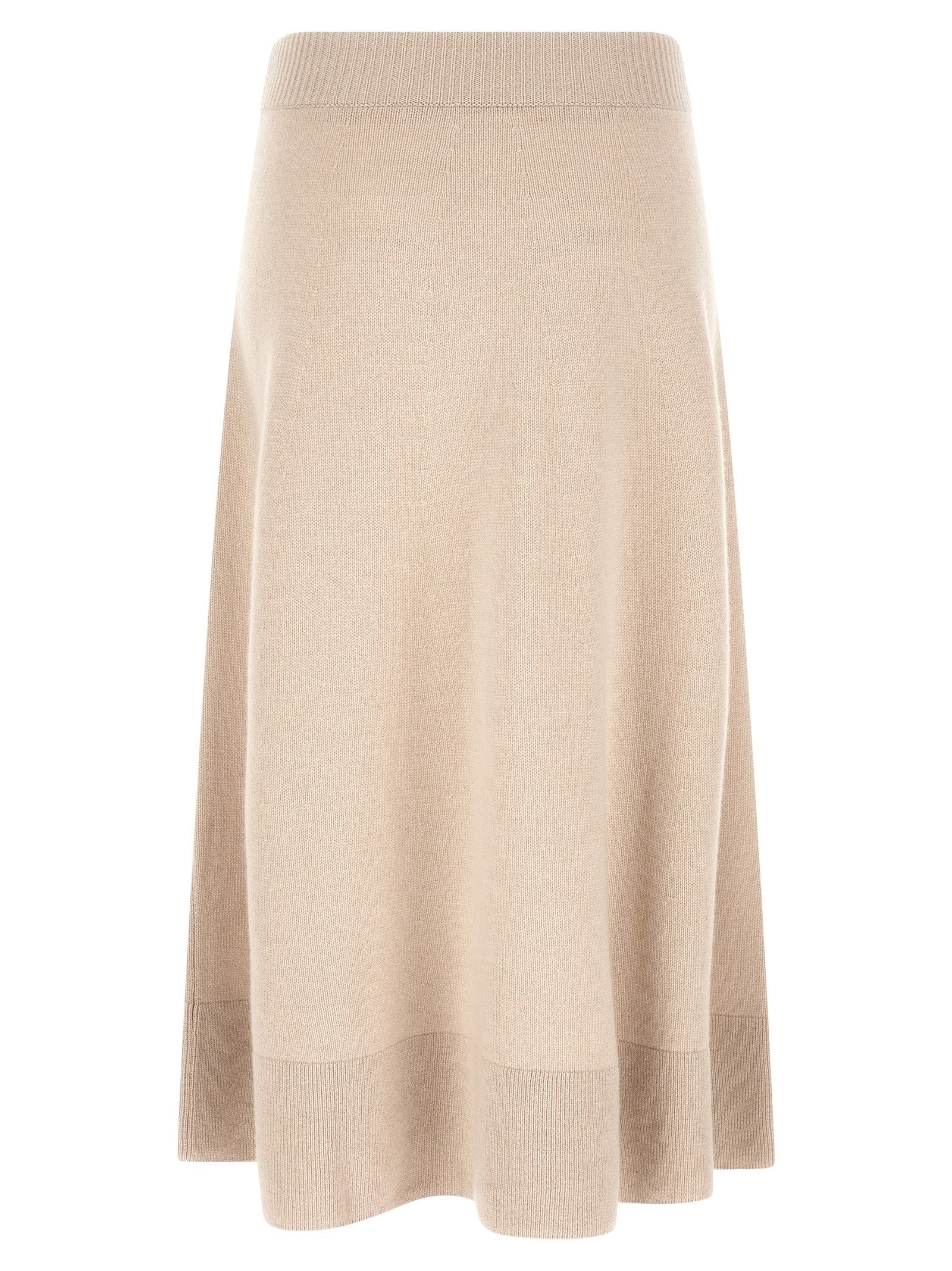 Agnona Knitted Skirt Beige