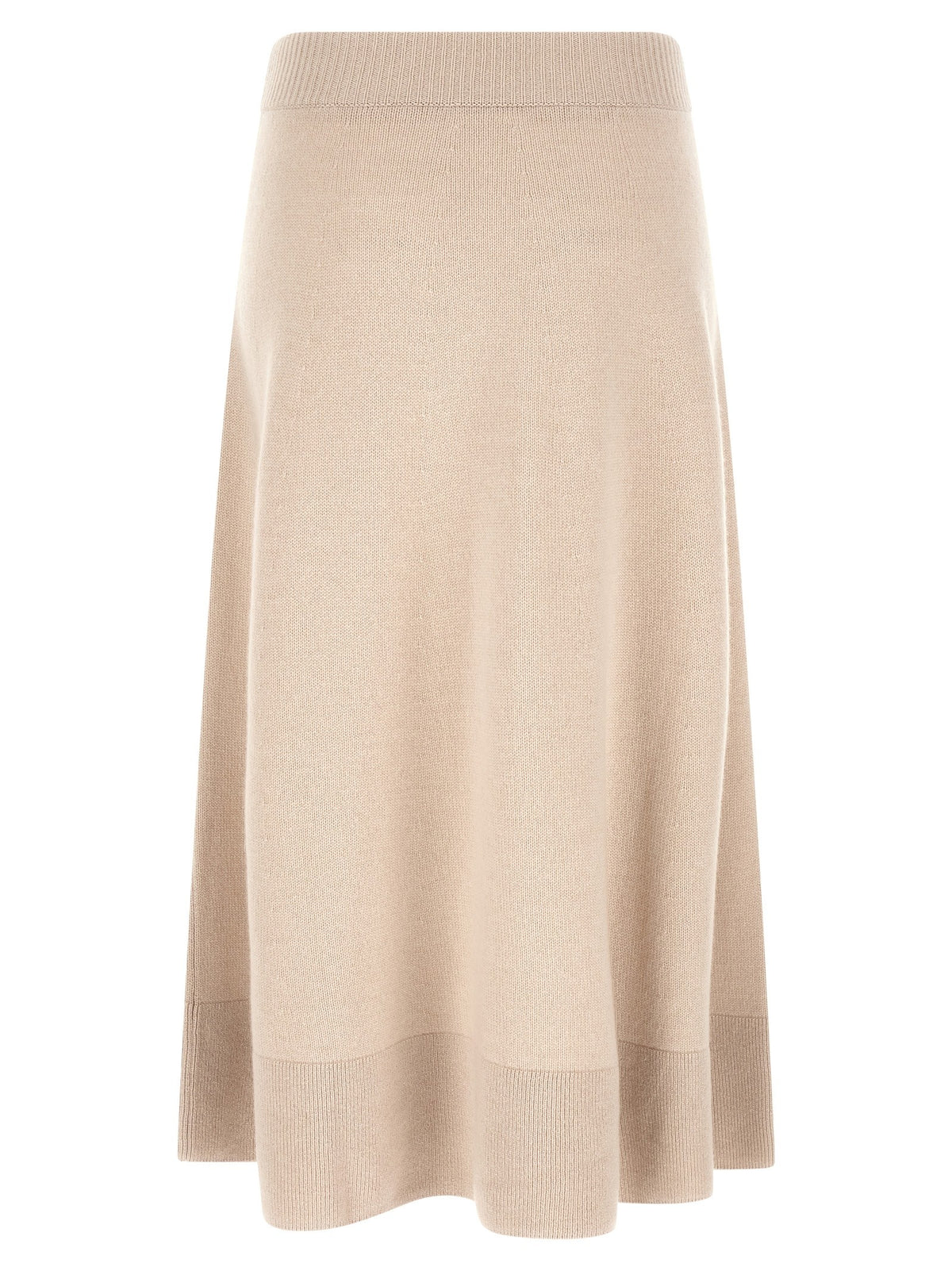 Agnona Knitted Skirt Beige, view 2