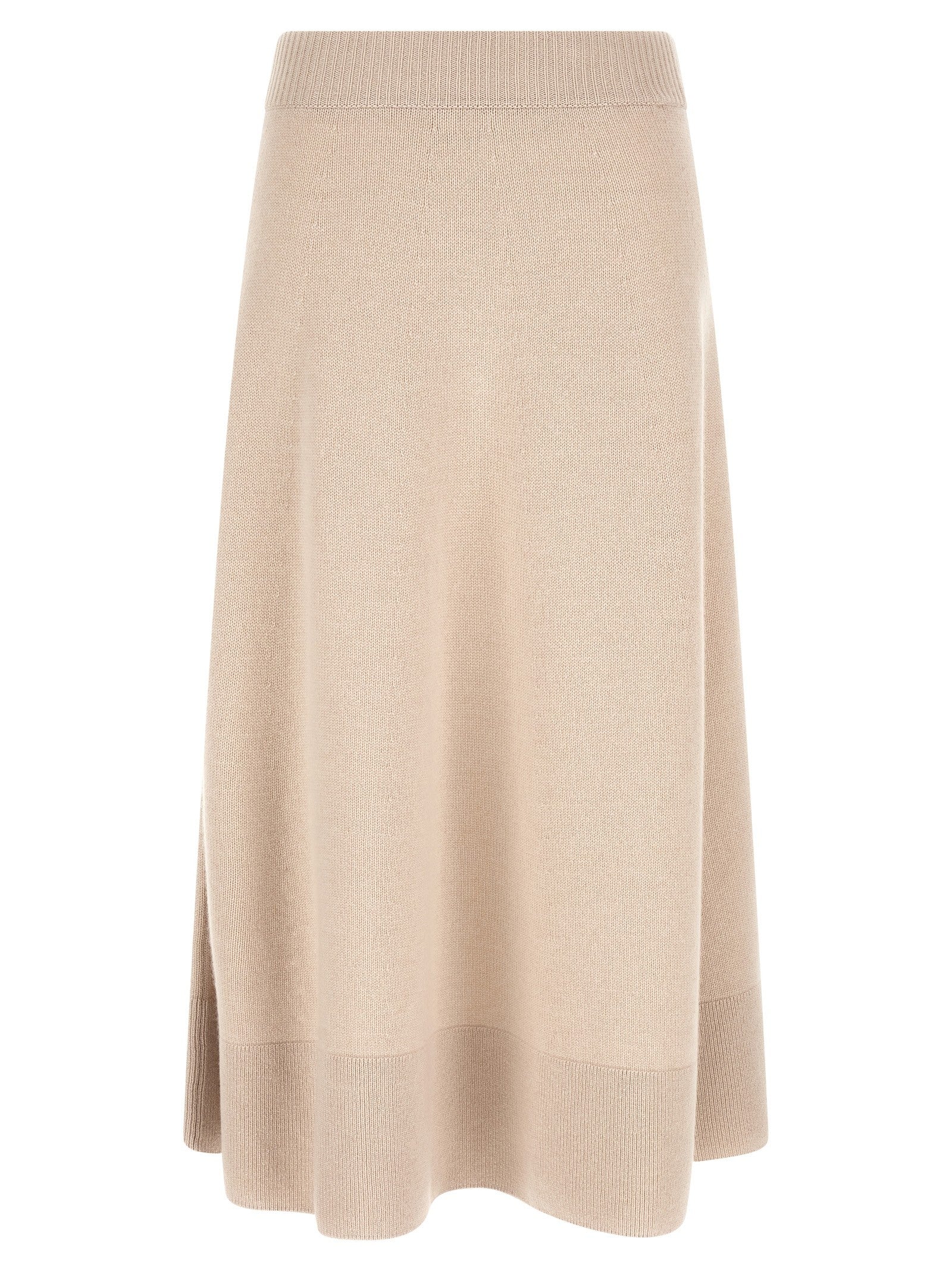 Agnona Knitted Skirt Beige