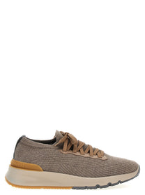Brunello Cucinelli Knitted Sneakers Grey