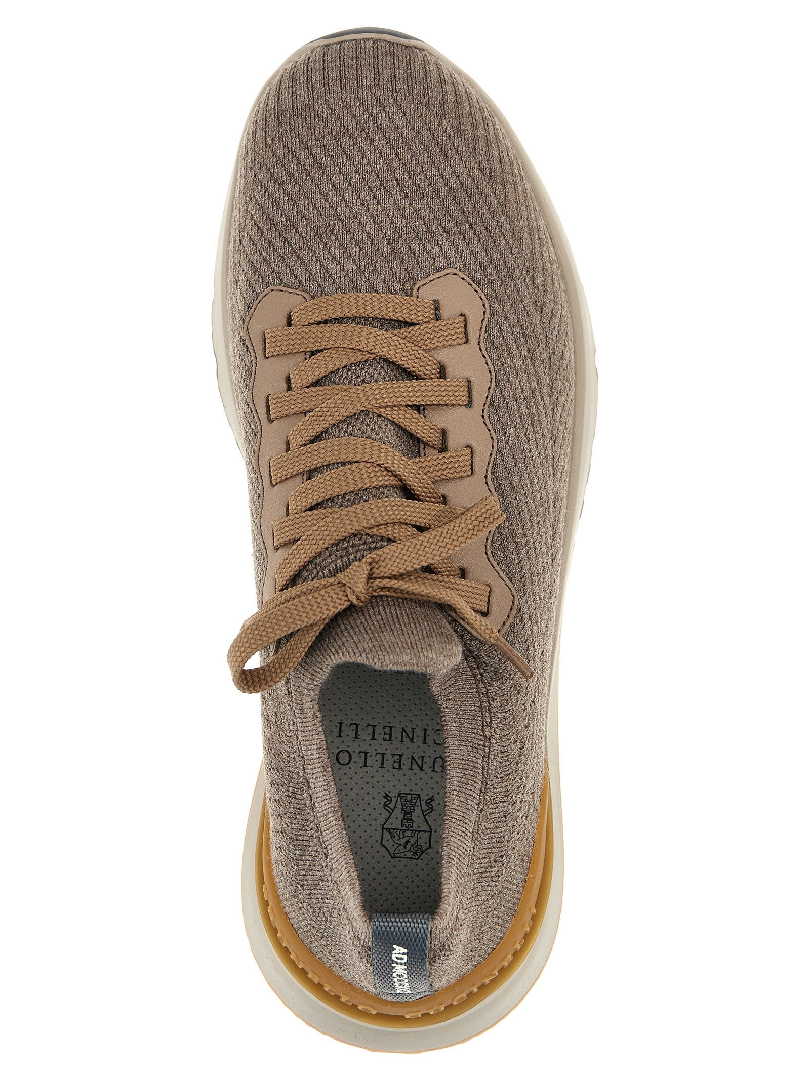 Brunello Cucinelli Knitted Sneakers Grey