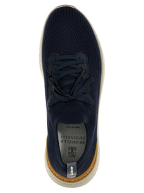 Brunello Cucinelli Knitted Sneakers Blue