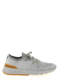 Brunello Cucinelli Knitted Sneakers Grey