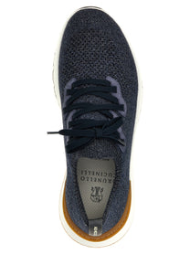 Brunello Cucinelli Knitted Sneakers Blue