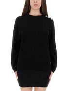Balmain Women's Knitted Tops Black