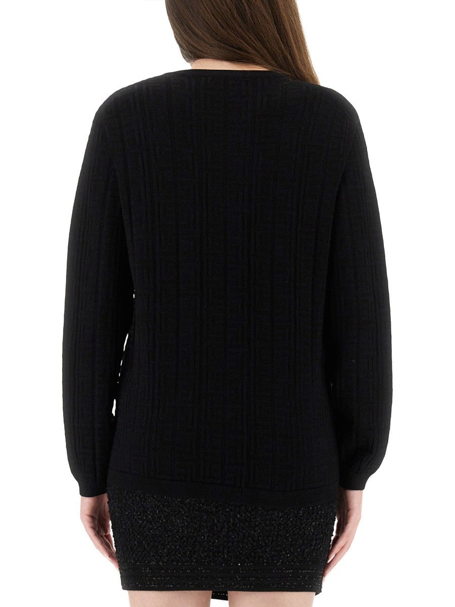 Balmain Women's Knitted Tops Black, view 3