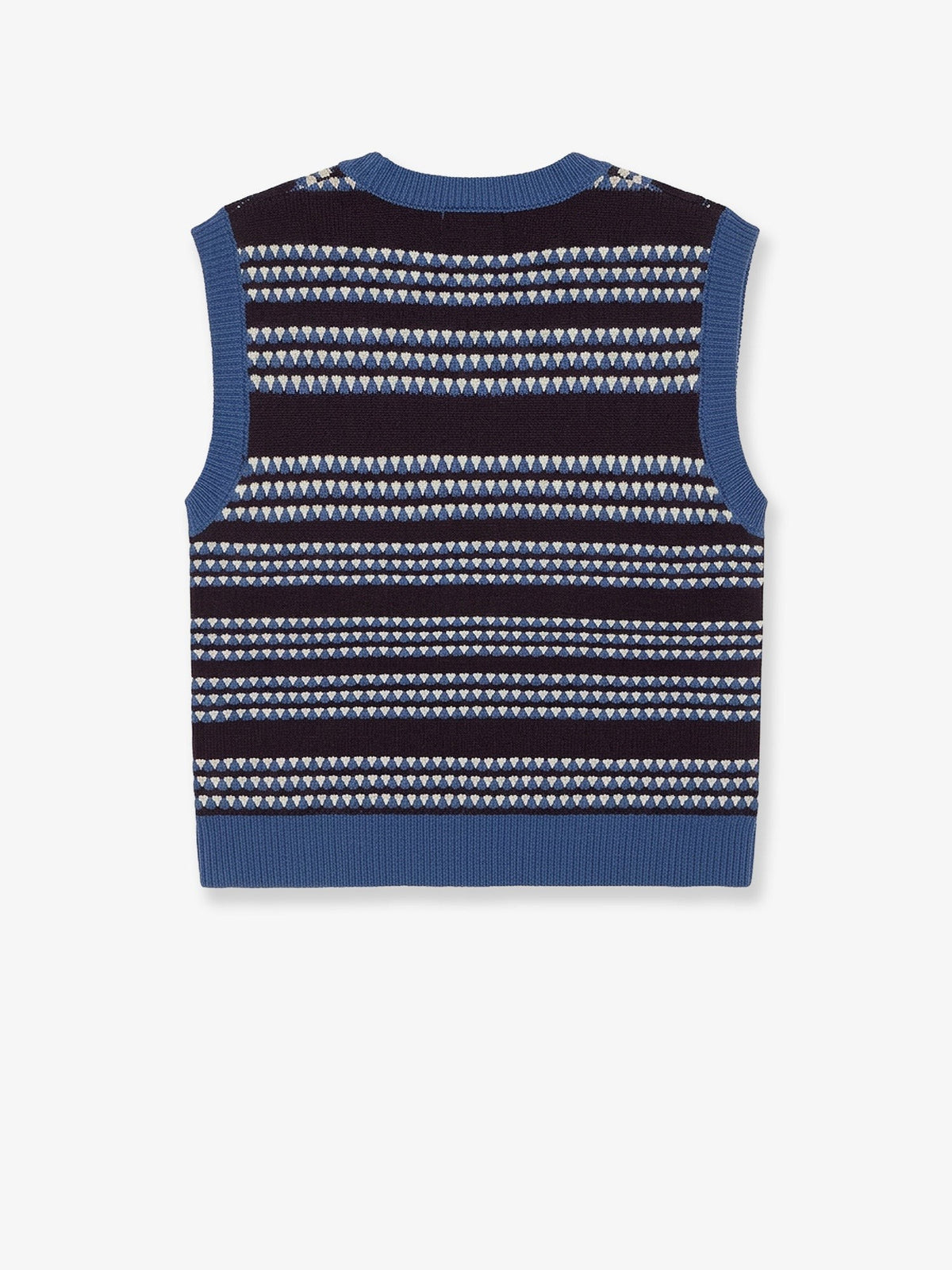 Walk In Paris Men's Knitted Vest Blue, view 2
