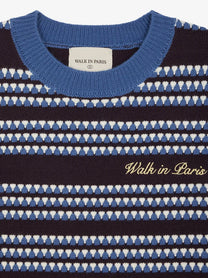 Walk In Paris Men's Knitted Vest Blue, view 3