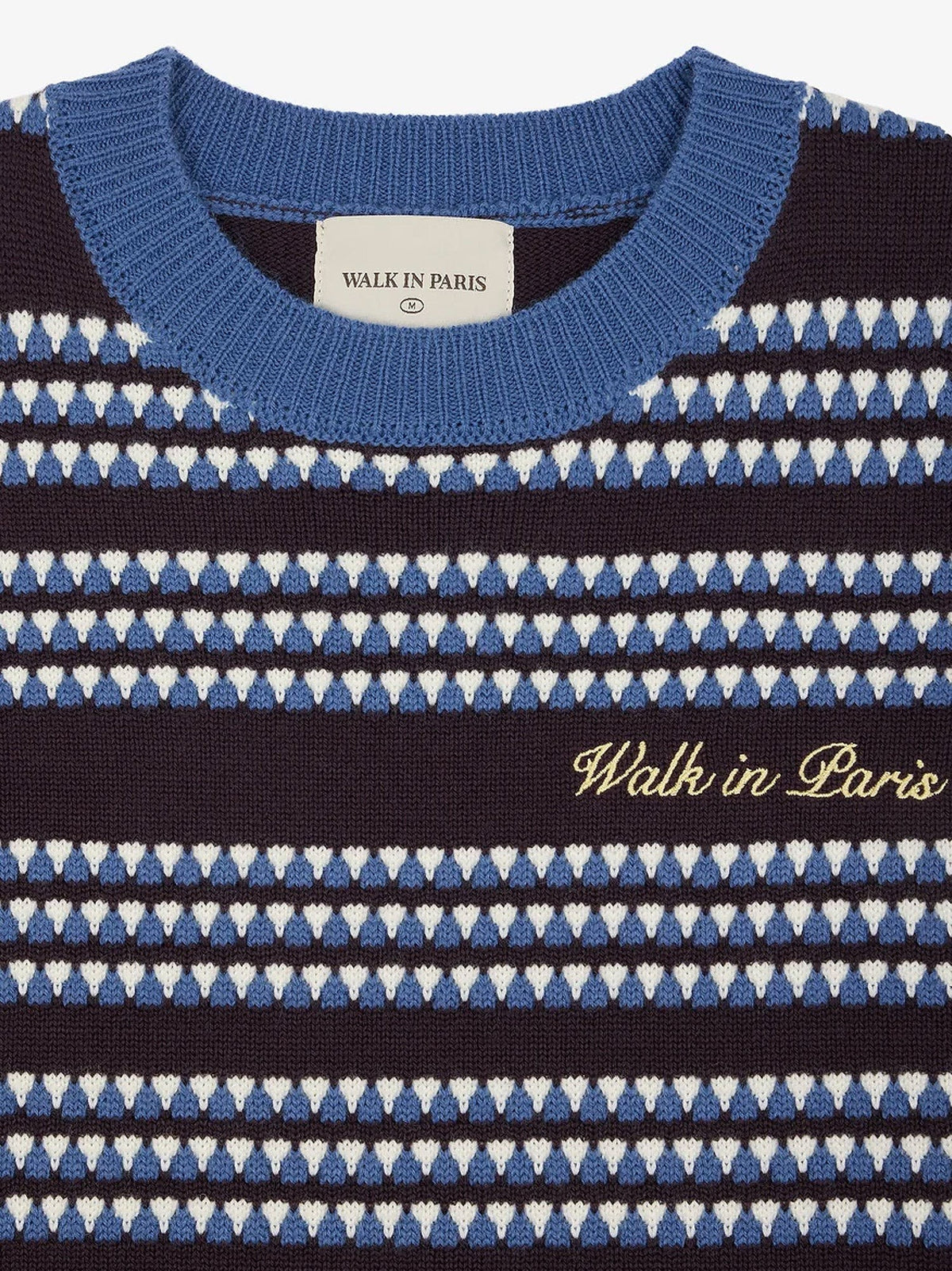 Walk In Paris Men's Knitted Vest Blue, view 3