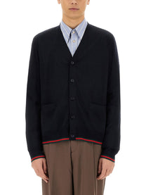Gucci Men's Knitted Wool Cardigan Black