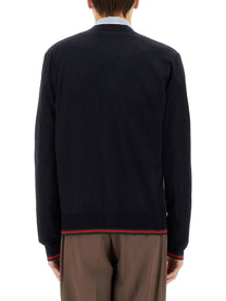 Gucci Men's Knitted Wool Cardigan Black