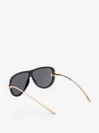 Bottega Veneta Women's Knot Aviator Acetate Sunglasses Black, view 3